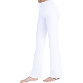 Zeronic Women's Bootcut Yoga Pants High Waist Tummy Control Long Bootleg Workout Running Flare Pants for Women Clothing