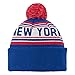 Outerstuff NFL Youth Boys 8-20 Cuffed Knit with Pom Hat, New York Giants, Dark Royal, One Size