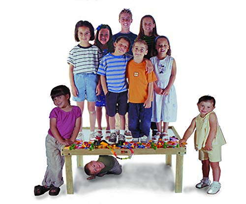 NILO N51N Kid's Table Compatible with Legos, Duplo, Trains, Games, Building, Lincoln Logs Safe Fun for Children Educational Toy Board Durable (No Holes, 49x33x19) ... - Thumbnail 2
