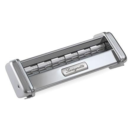 Marcato 0801500003 Lasagnette Aufsatz, Edelstahl, silber, 7,6 x 5,1 x 17,8 cm
