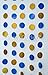 Circular Dots Hangings Set (5, Royal Blue and Glittering Gold Polka Dots Hangings)