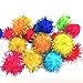 RIMOBUL 50PCS 1.5 INCH Sparkly Cat Toys Extra Large Cat's Favorite Chase Glitter Ball Toy Sparkle Pom Pom Balls