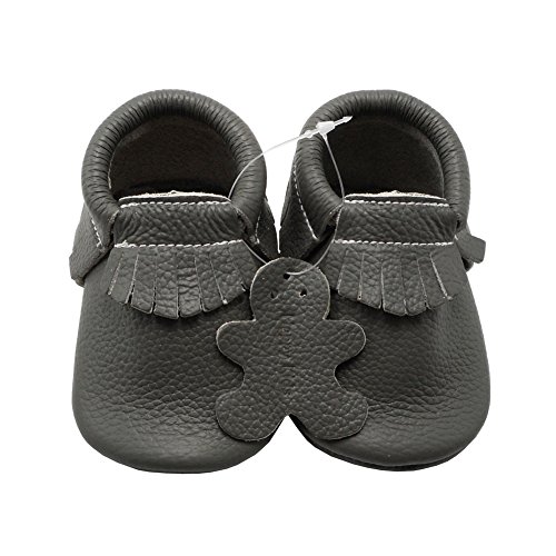 image for YIHAKIDS Baby Tassels Shoes Soft Leather Sole Infant Toddler Shoes Bab