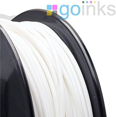 Go Inks 500g (0.5kg) White 1.75mm ABS 3D Printer Filament Spool