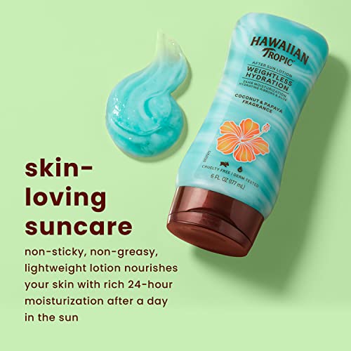 Hawaiian Tropic Weightless Hydration After Sun Lotion with Aloe, 6oz Hawaiian Tropic Lotion