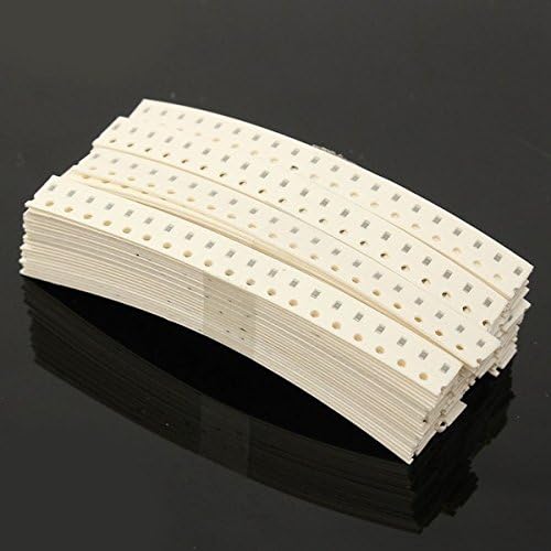 Bluelover 1800Pcs 0603 1% SMD SMT Resistor 10R~1M Range 90 Value Assortment Kit