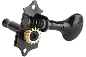 RITOEASYSPORTS Ukulele Tuning Peg,Musical Instrument 4 Pieces Tuners Machine Heads for Ukulele Hawaii Guitar Accessory DIY,Black or Silver.(Black) Ukulele Tuning Pegs