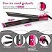 Flat Iron for Hair,GOOLEEN Professional Infrared Hair Straightener and Curler 2 in 1,1 Inch 3D Floating Titanium Plates Tourmaline Ceramic Hair Straightener with Dual Voltage LED Display 180-450℉thumb 4
