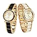 ThaiTime 2pcs Fashion Design Pretty Girls Woman Wrist Watches