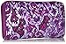Vera Bradley Women's Cotton Georgia Wallet With RFID Protection, Lilac Paisley, One Size