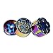 Vanvler Metal Tobacco Grinder, Herb & Spice Smoking Grinder Spice Graters Cursher 3-layer (Multicolor)