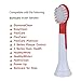 SonicPRO Kids (8x) Compact Replacement Brush Heads with Covers, Compatible with Kids Philips® Sonicare® Hx6032/94, HX6311/07, HX6311/02-8 Pack SonicPRO made by Great Value Tech