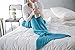 Ohuhu Mermaid Tail Blanket, Crochet Mermaid Blanket for Adult, Soft All Seasons Sleeping Blankets, Classic Pattern (1 Pack)