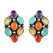 Turquoise Earrings in Sterling Silver 925 & Genuine Turquoise