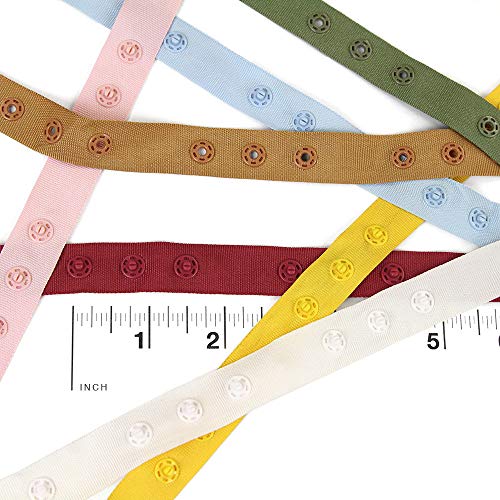 Silva"3 Together" Snap Tape, White, Sold by The Yard - Thumbnail 2