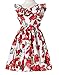 Happy Rose Little Girls Dress Beach Dress Sleeveless Flower 4