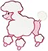 Wright Products Fifi & Gigi Poodle Iron-On Applique-Pink 5-1/2