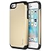 Trianium iPhone SE Case (2016 Edition), [Protak Series] Ultra Protective Bumper Dual Layer + Shock-Absorbing Cover for Apple iPhone SE & iPhone 5S & iPhone 5 - Champagne Gold