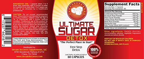 Ultimate Sugar Detox Supplement - Craving Suppressant Blocker - Natural Sugar Cleanse - Weight Loss Support Supplements - 60 Capsules - Thumbnail 3