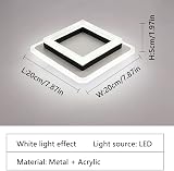 AUA LED Ceiling Light 24W Modern Black White 6500K 1800LM 220V view 3