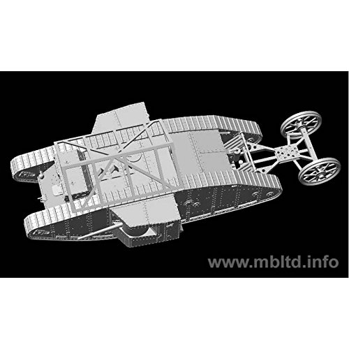 Master Box British Male MK 1 Tank Somme Battle 1916 Military Land Vehicle Model Building Kit (1:72 Scale)