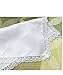 6 Pcs Gift Set Womens Lace Wedding 100%Cotton Handkerchiefs White