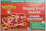 Annie's Homegrown Fruit Snacks, Strawberry Bunny, 5 Count
