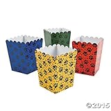 Fun Express Mini Paw Print Party Popcorn Boxes - 24 Pieces