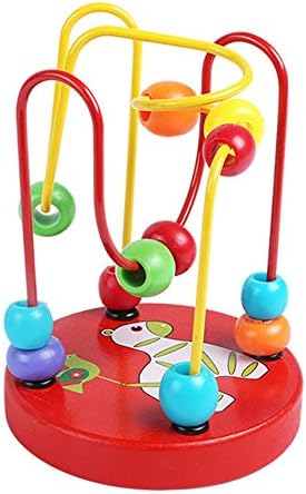 Interactive Baby Monkey Climbing Swing Entertaint Platform-Fingerlings Monkey Bar Playground Stent (Red)
