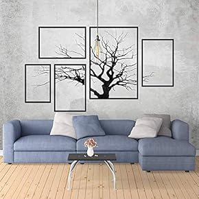 Wall Mural Abstract Tree in Hoary Background Removable Self-Adhesive Large Wallpaper - 66x96 inches