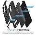 Zenfone 2 Laser Case, MoKo Shock Absorbing Hard Cover Ultra Protective Heavy Duty Case with Holster Belt Clip + Built-in Kickstand for ASUS Zenfone 2 Laser (ZE550KL / ZE551KL) 5.5 Inch - Black