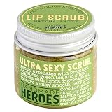 All Natural, Vegan Coconut Lip Scrub - Matcha Latte - Medium Exfoliation & Lip Conditioner, 1.23oz