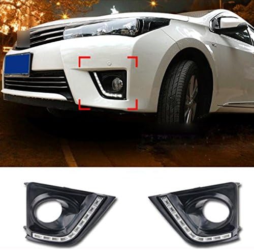 AutoPart 10 LED Car styling DRL For Toyota Corolla 2014 Daytime running lights Fog lights High quality Emitting Color White