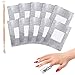 Gel Nail Polish Remover Set - Foil Nail Wraps/Wipes 300 Pcs Soak Off Gel Remover Foils Nail Wraps & 1 Pc Rose Gold Double Head Cuticle Pusher Peeler Scraper