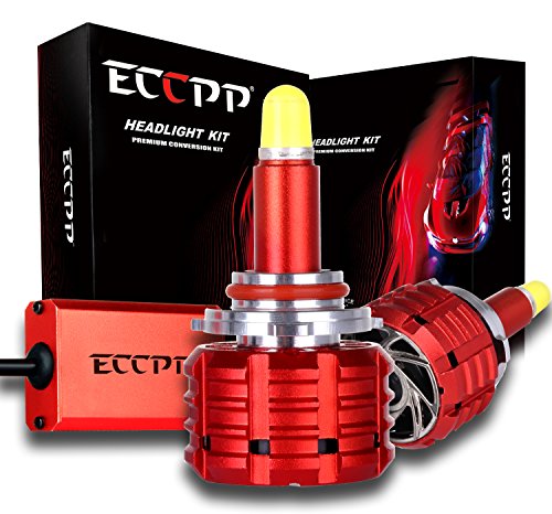 Led Headlight Bulbs,ECCPP 9006 LED Headlight Kit w/ Clear Arc-Beam Bulbs - 120w 12,000Lm 6K Cool White CREE- Super Bright 360 Degree Auto Headlamp All-in-One Conversion Kit -3 Year Warranty