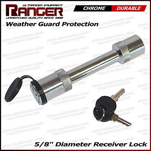 Ranger Heavy Duty Locking 5/8" Inch Hitch Pin with Weather Guard Protection