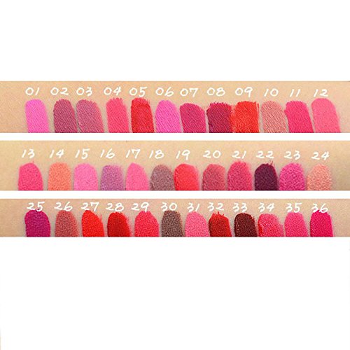 HITTIME Waterproof Lipstick Lip Gloss Lipgloss Velvet Lipstick Matt Vitality Cerise Star #03