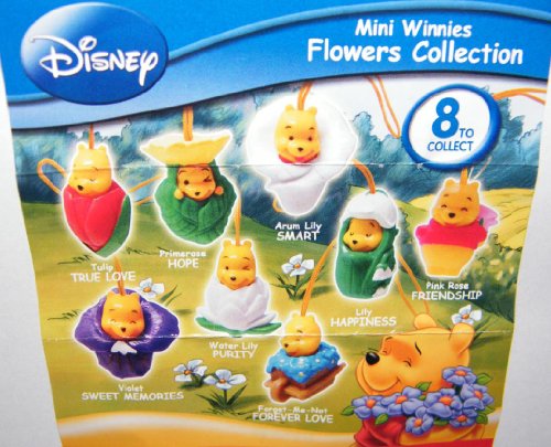 Winnie the Pooh Peek a Pooh Figure Set Flowers Collection Series 21