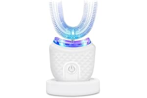 Ultrasonic Electric Toothbrush U Shaped Automatic Toothbrush 360° Silicone Whitening Wireless Mount Charging Waterproof Teeth