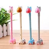 Yalis Creative Kids Gifts Novelty Animal Giraffe Ballpoint Pens Ball Pen Set Gifts Prizes for Kids(4pcs)