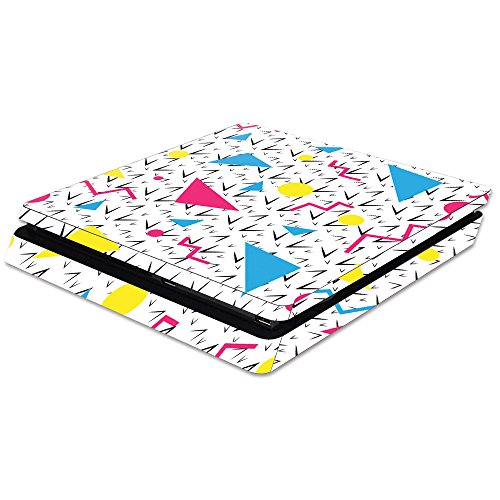 MightySkins Skin Compatible with Sony PS4 Slim Console - 90s Fun | Protective,…