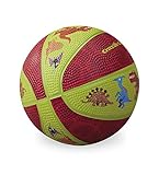Crocodile Creek Dinosaurs Kid-Sized Basketball, Lime Green/Red, 5.5