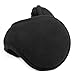 Metog Adult's Fleece Earmuffs Warm Ear Warmers Unisex Foldable Winter, black One size