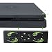 PS4 Slim Cooler - USB External 3-Fan Super Turbo Temperature Cooling Fan with USB Cable Black for Sony Playstation 4 Slim Gaming Console