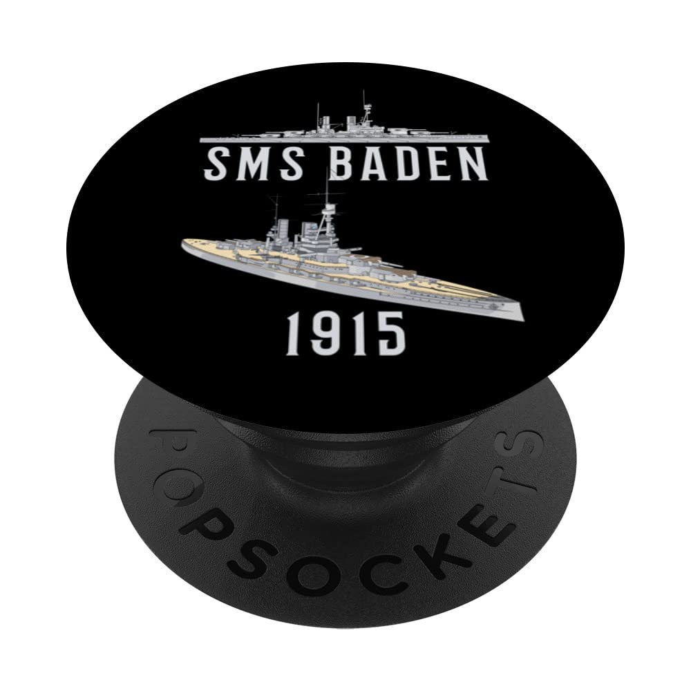 SMS Baden German Battleship Diagram PopSockets Swappable PopGrip
