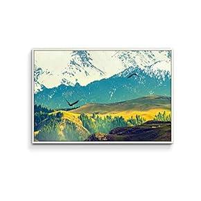 Framed Canvas Wall Art for Living Room, Bedroom Plain Canvas Prints for Home Decoration Ready to Hang - 16x24 inches