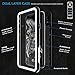 AMORNO iPhone X Waterproof Case, Underwater Full Sealed Cover Wireless Charging Support Snowproof Dirtproof Shockproof with Built-in Screen Protector for iPhone X Black