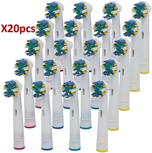Generic Oral B Compatible Toothbrush Replacement Heads - 20 Brushes (Floss Action)
