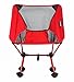 WildHorn Outfitters Terralite Portable Camp / Beach Chair (Supports 350 lbs) with TerraGrip Feet - Red