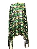 Mardi Gras Poncho One size fits all